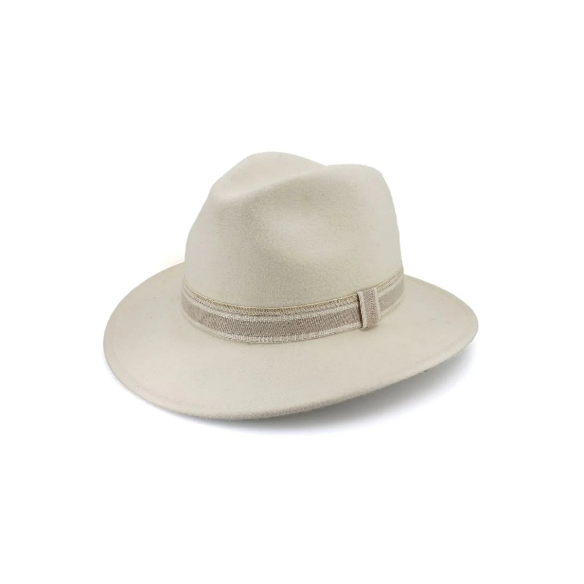 Hotham Wool Felt Fedora | Ivory