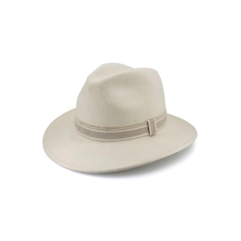 Hotham Wool Felt Fedora | Ivory