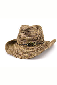 Kayce Raffia Cowboy | Chocolate