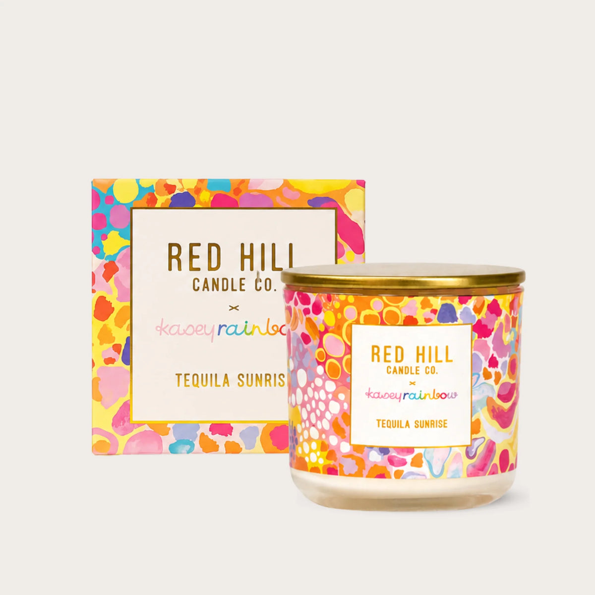 Kasey Rainbow Collection Tequila Sunrise Mini Candle