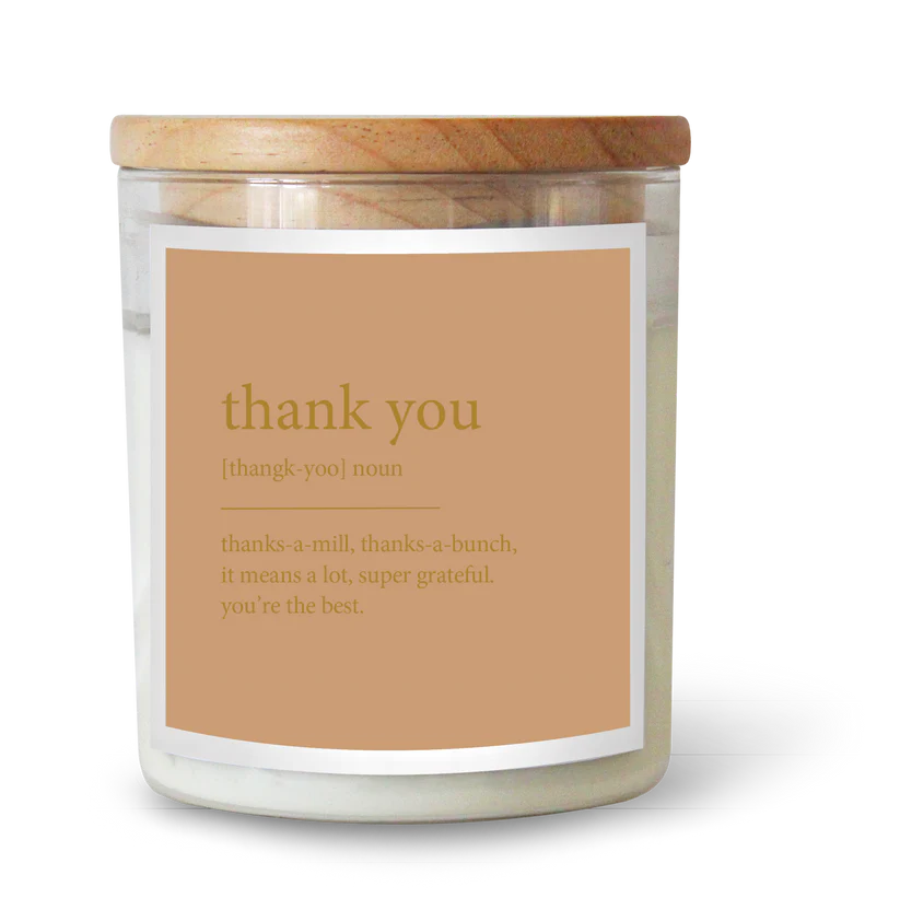 Goldie Dictionary Candle | Thank You