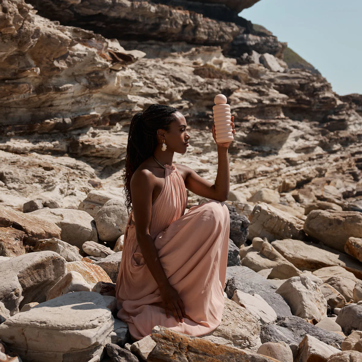 Bubble Reusable Water Bottle 700ml Blush