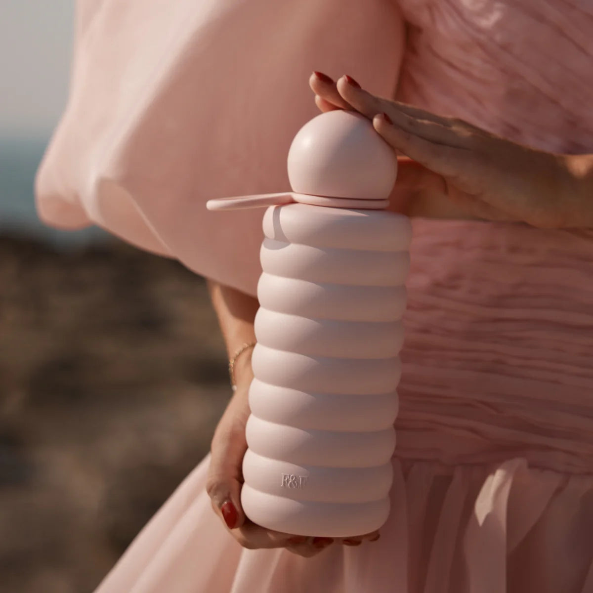 Bubble Reusable Water Bottle 700ml Ballet Pink