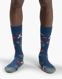 Cricket Stumps | Mens Bamboo Sock
