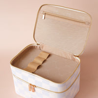 Powder Check Cosmetic Bags