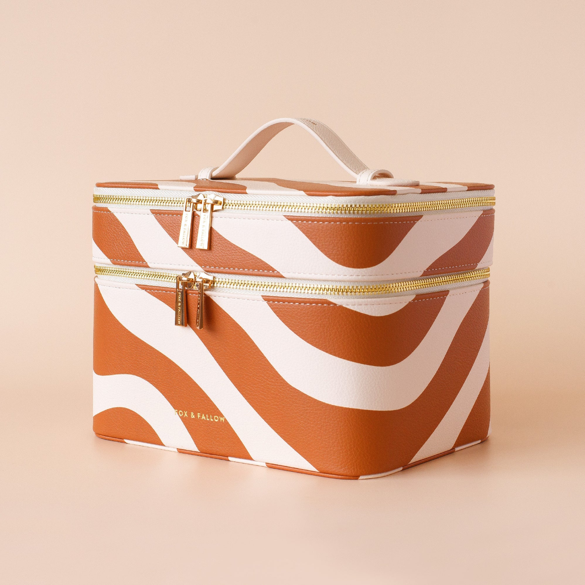 Rust Swirl Cosmetic Bags