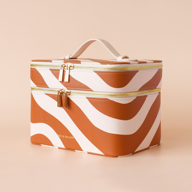 Rust Swirl Cosmetic Bags