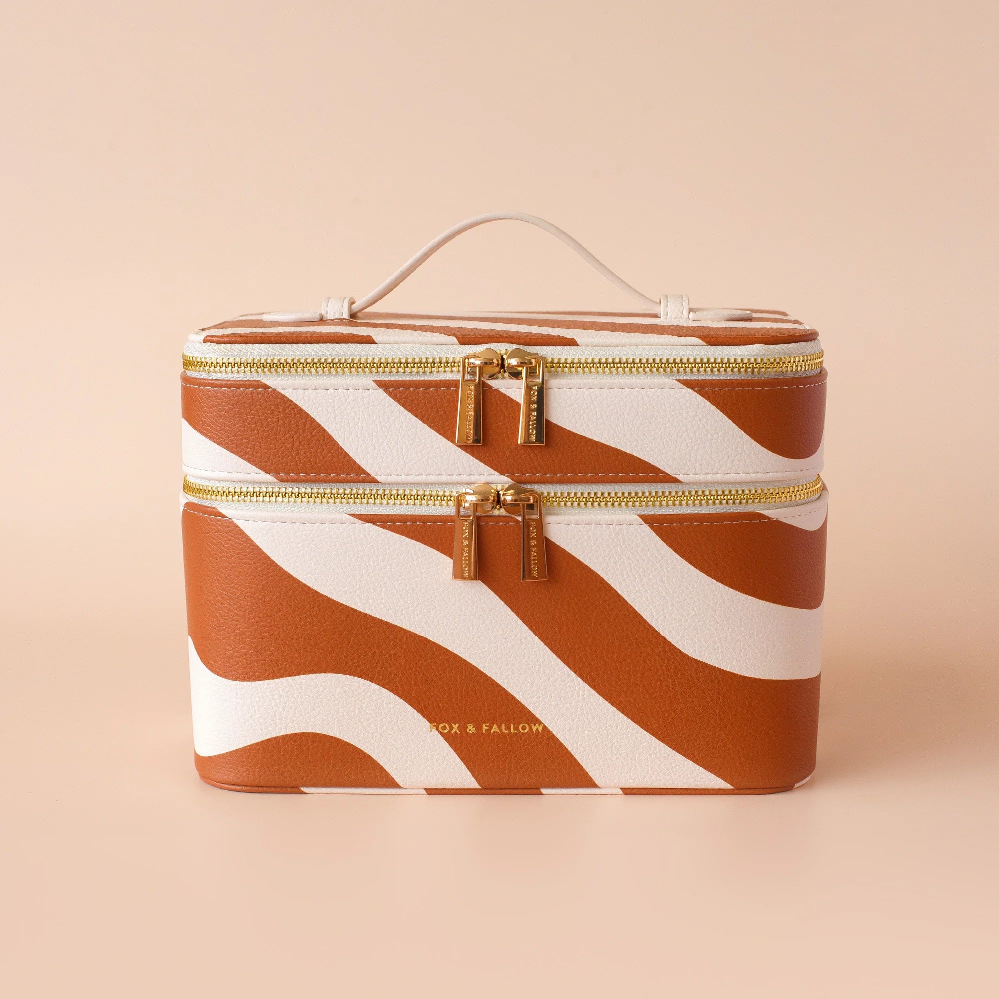 Rust Swirl Cosmetic Bags