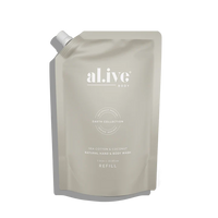 Lotion or Wash Refill 1 Litre | Sea Cotton + Coconut