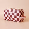Cherry Check Cosmetic Bags