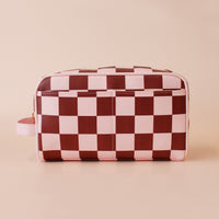 Cherry Check Cosmetic Bags