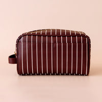 Merlot Pinstripe Cosmetic Bag Collection