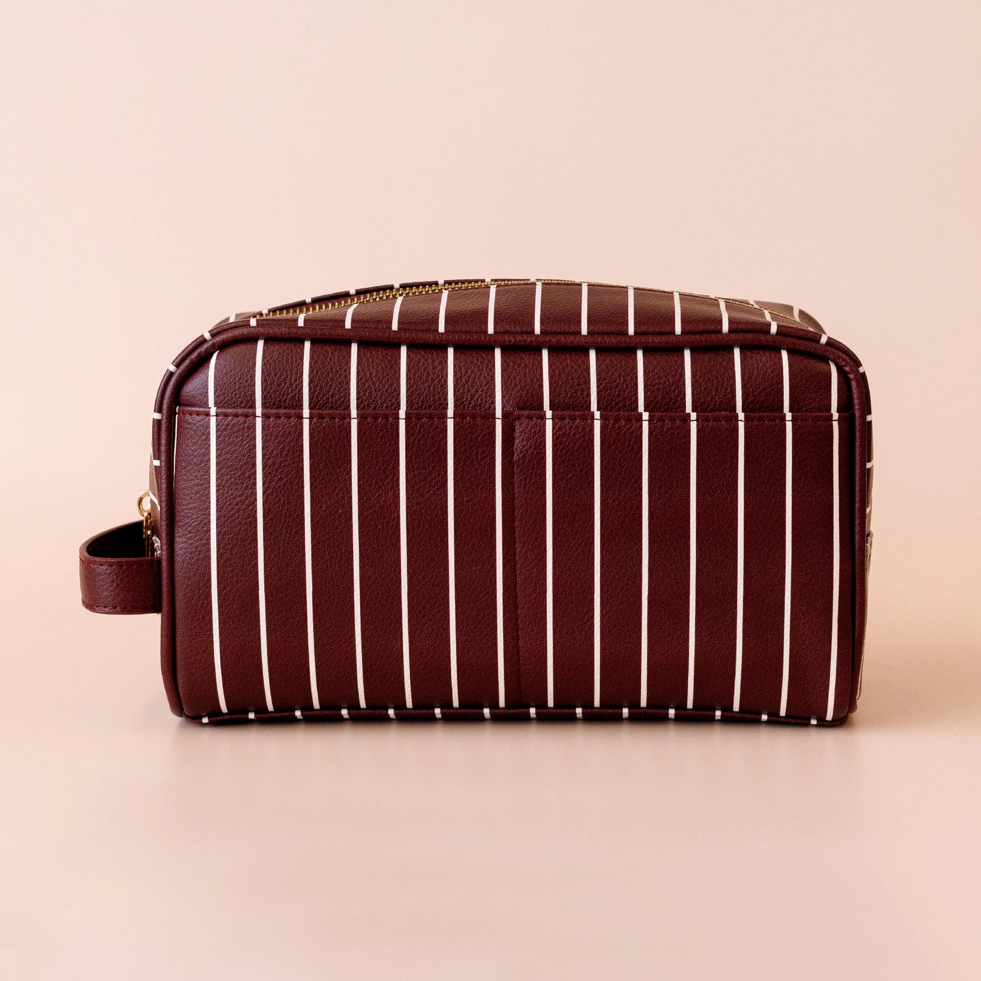 Merlot Pinstripe Cosmetic Bag Collection