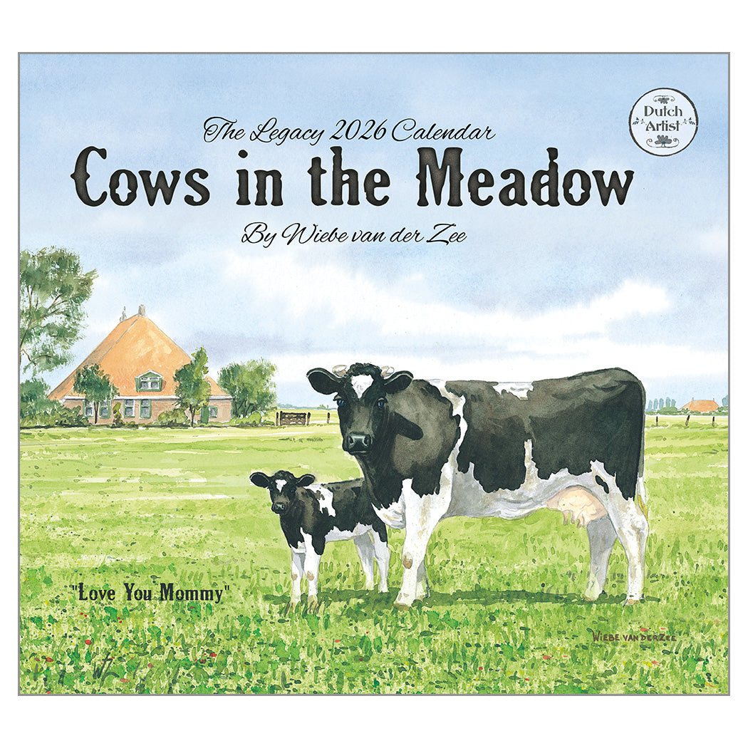 Cows In The Meadow 2026 | Wall Calendar