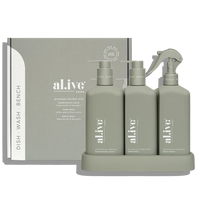 Dishwashing Liquid, Bench Spray & Hand Wash Trio | Willow Gum & Lemon Myrtle + Lemon Myrtle & Honeydew