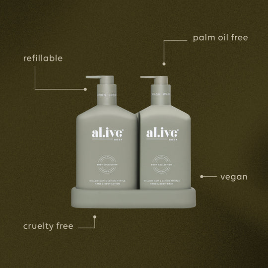 Wash & Lotion Duo + Tray | Willow Gum & Lemon Myrtle