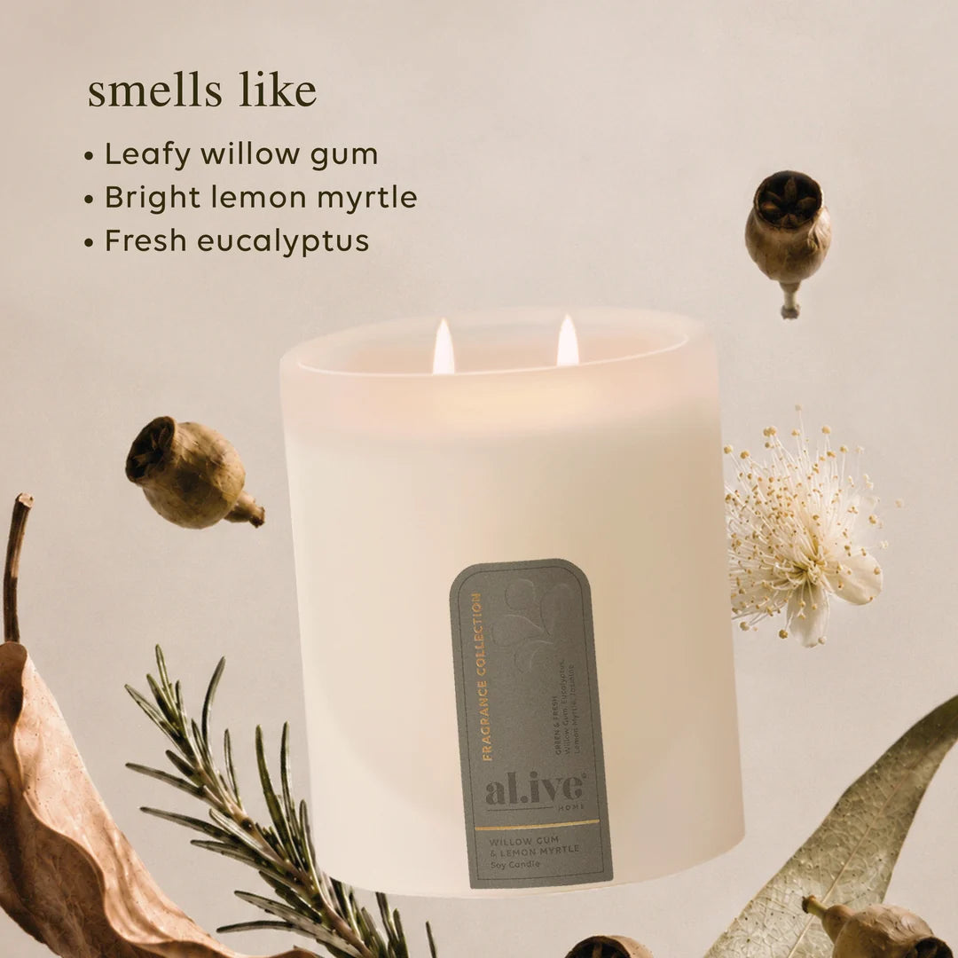 Soy Candle | Willow Gum & Lemon Myrtle