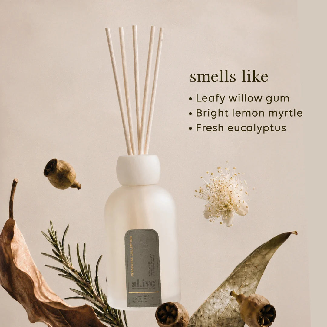 Reed Diffuser | Willow Gum & Lemon Myrtle