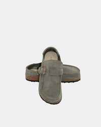 Winnie Slip-On | Vintage Green Suede