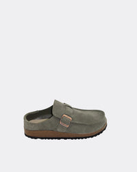 Winnie Slip-On | Vintage Green Suede
