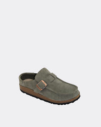 Winnie Slip-On | Vintage Green Suede