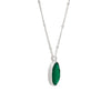 Wandering Soul Green Onyx Pendant Necklace | Sterling Silver