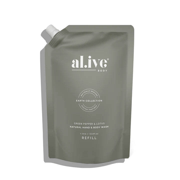 Lotion or Wash Refill 1 Litre | Green Pepper & Lotus