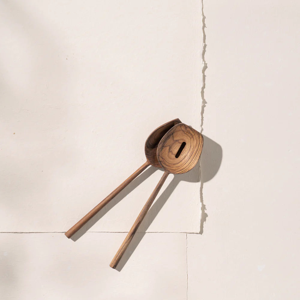 Waheeda Teak Salad Servers