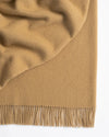 Nevis Lambswool Throw | Camel | 130 x 200cm