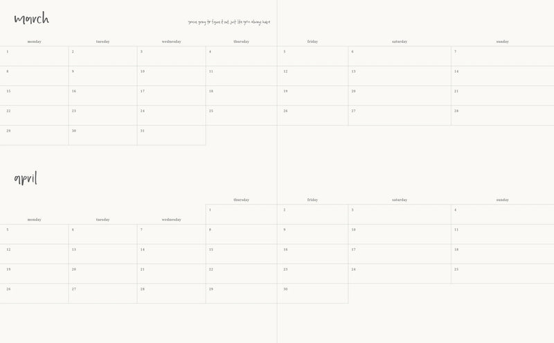 2026 Planner | Signature | Horizontal Weekly | Lilac
