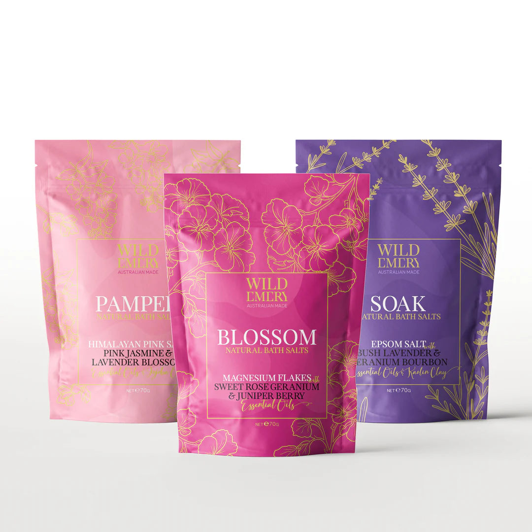 Indulgent Natural Bath Salts Three Pack
