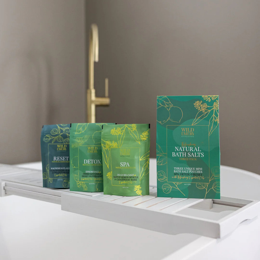 Refreshing Natural Bath Salts Three Pack