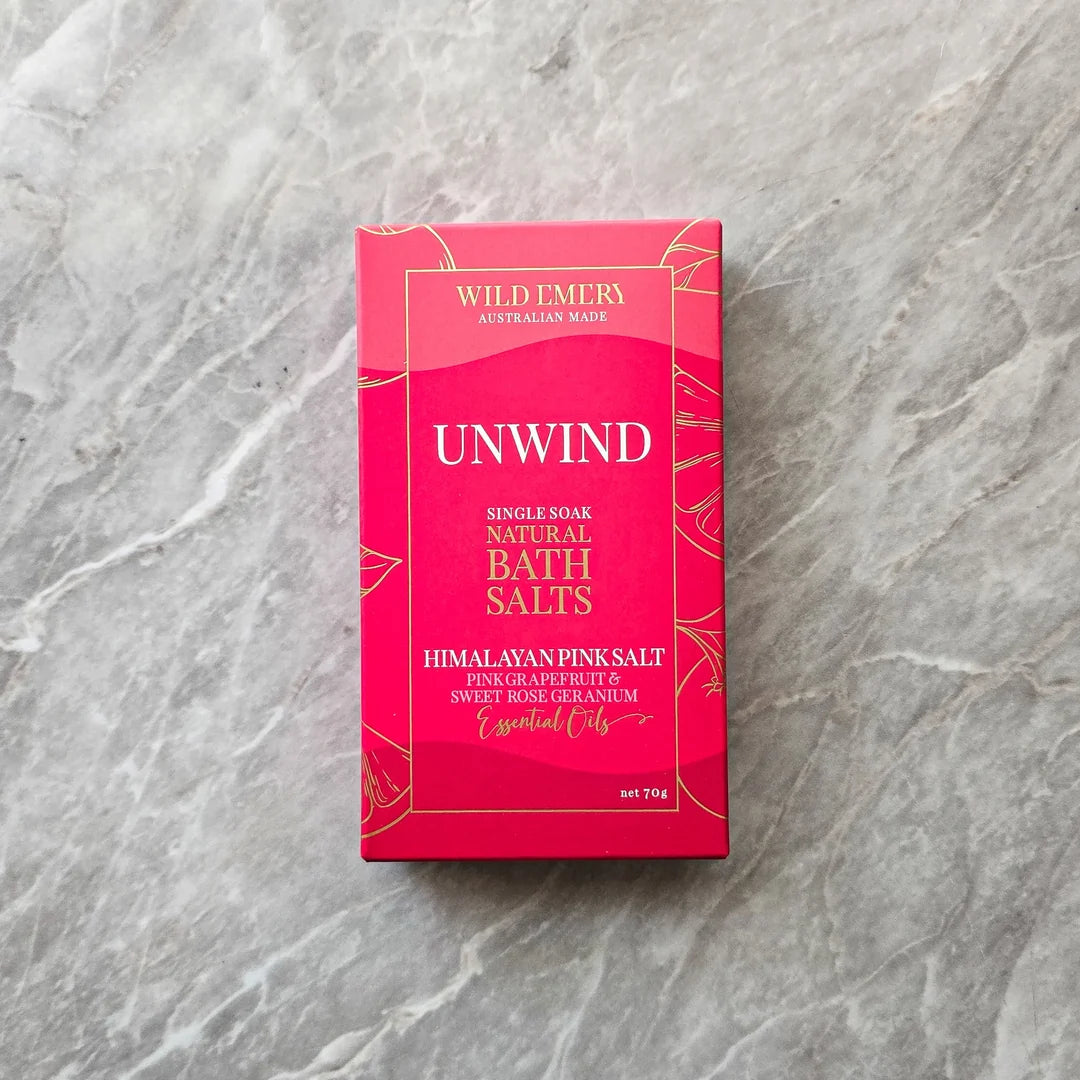 Unwind Single Soak Natural Bath Salts