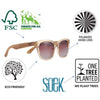 Riviera Toffee Half Tortoise Half Black Frame l Black Polarised Lens l Walnut ArmsMaple Arms”