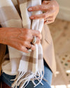 Winter Woollen Check Scarf