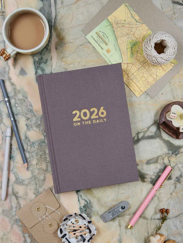 2026 On The Daily Planner | Stone