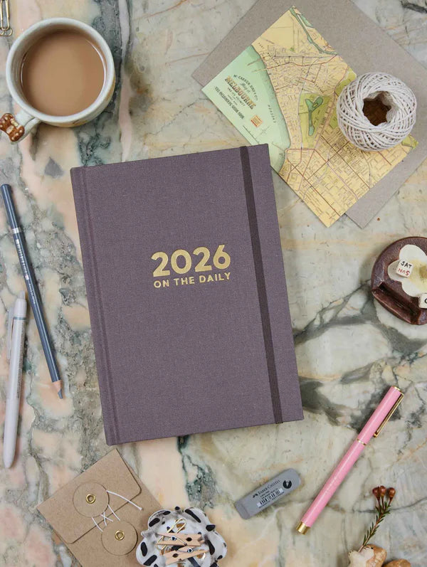 2026 On The Daily Planner | Stone