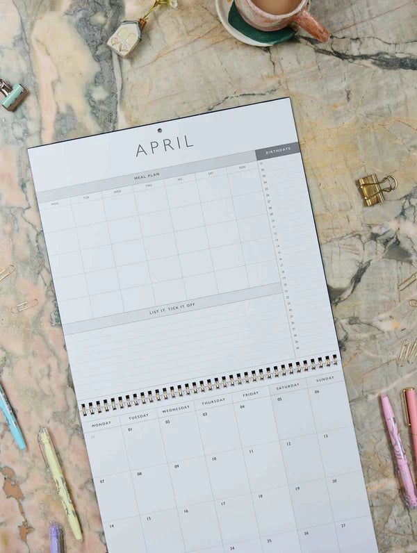 2026 Linen Planner & Calendar | Navy