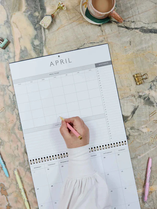 2026 Linen Planner & Calendar | Navy