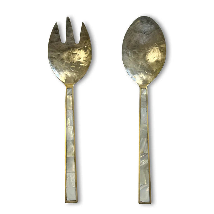 Eden Gold/Pearl Salad Server