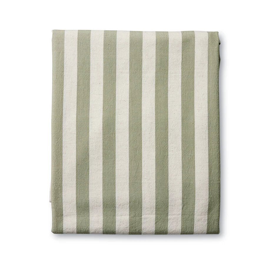 Estelle Green Stripe Napery