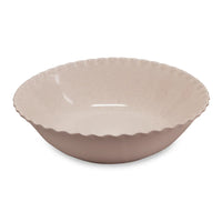 Cleo Wavy Natural Speckle Serveware