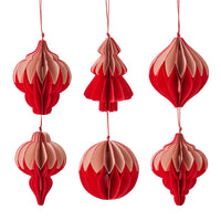 Natalia Paper Red/Pink Assorted Decoration Set