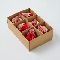 Natalia Paper Red/Pink Assorted Decoration Set