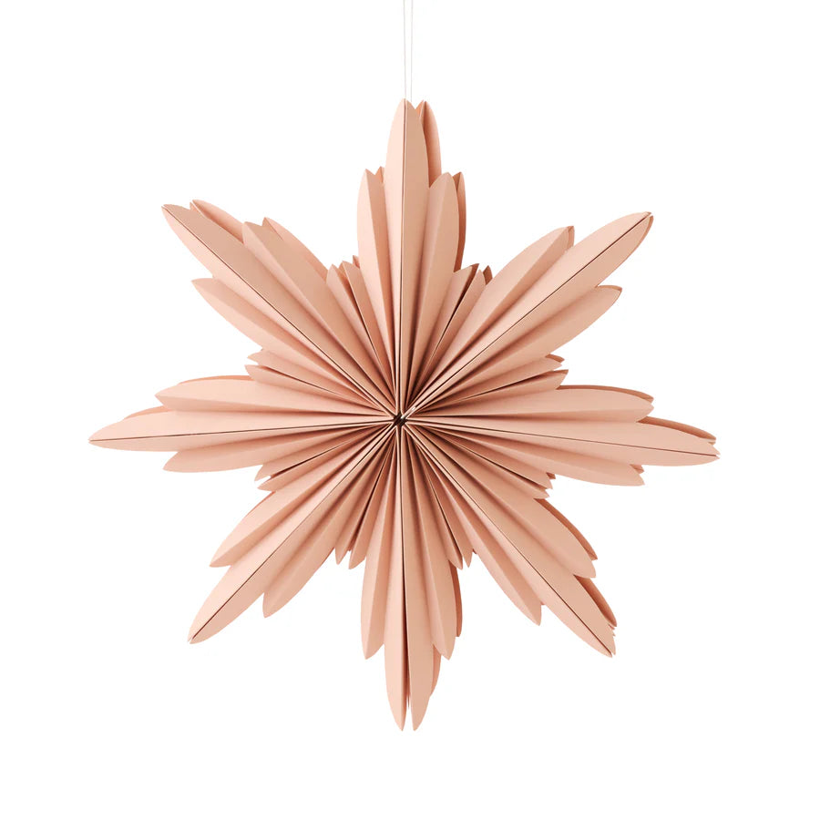 Natalia Paper Blush Star Decoration