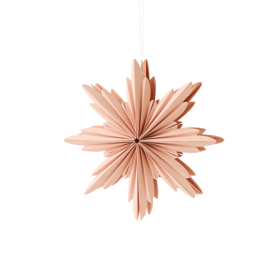 Natalia Paper Blush Star Decoration