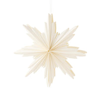 Natalia Paper Cream Star Decoration