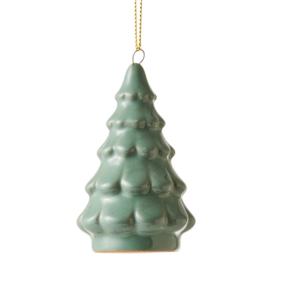 Fir Tree Green Ceramic Hanging Decoration