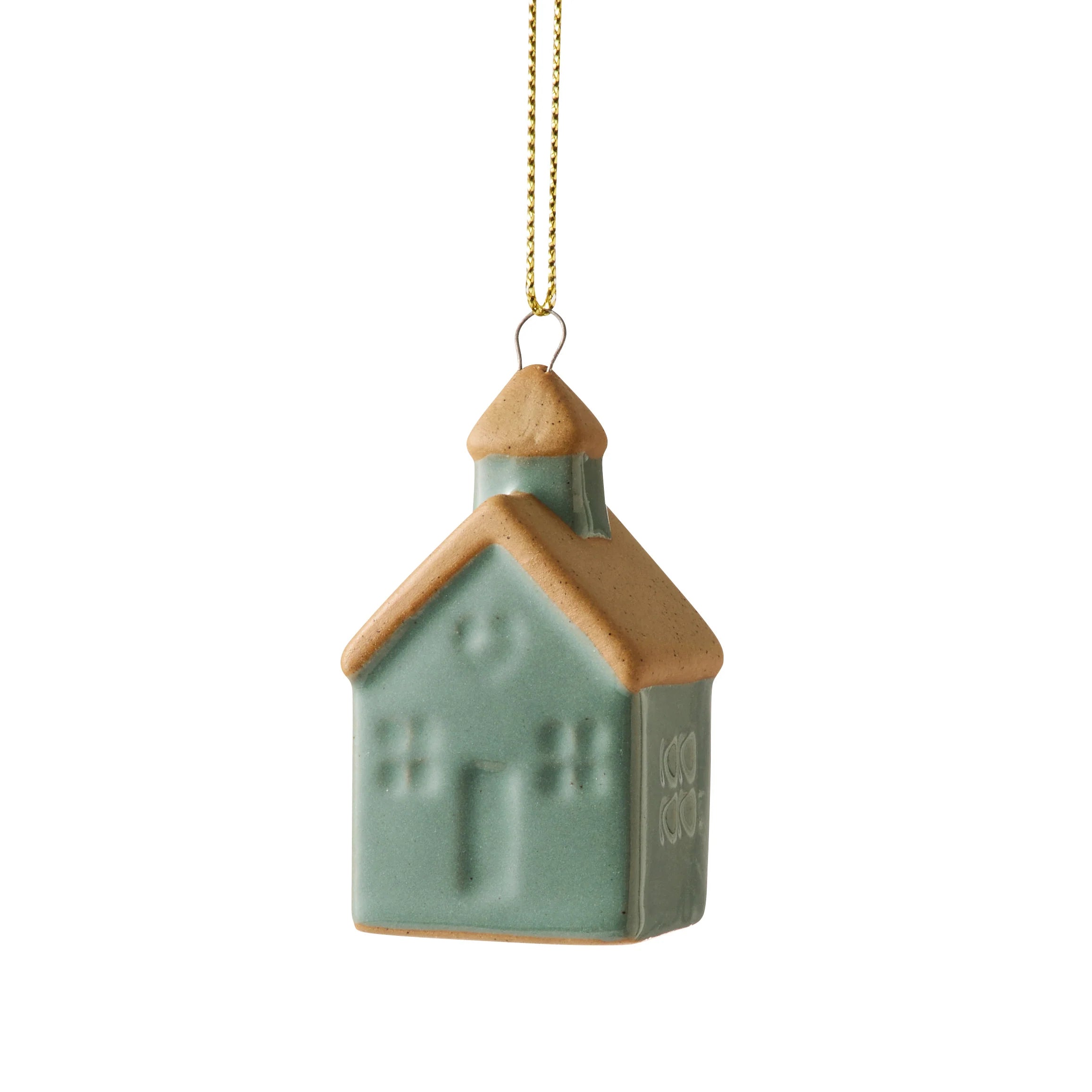 Home Green/Natural Ceramic Hanging Decoration