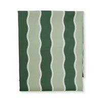 Kit Wavy Dark Green/Light Green Alfresco Tablecloth